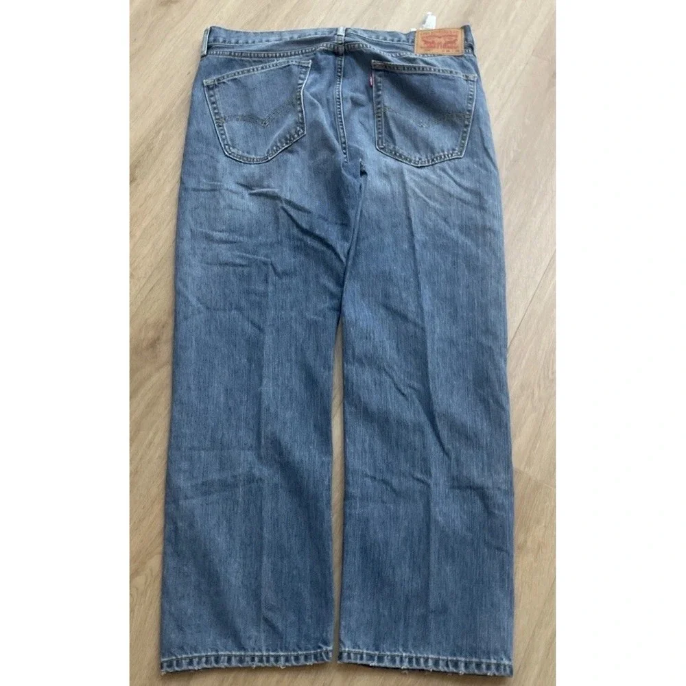 Levi's 505 Denim Jeans Men's 36x29 Regular Fit Straight Leg Med Wash Relaxed 3